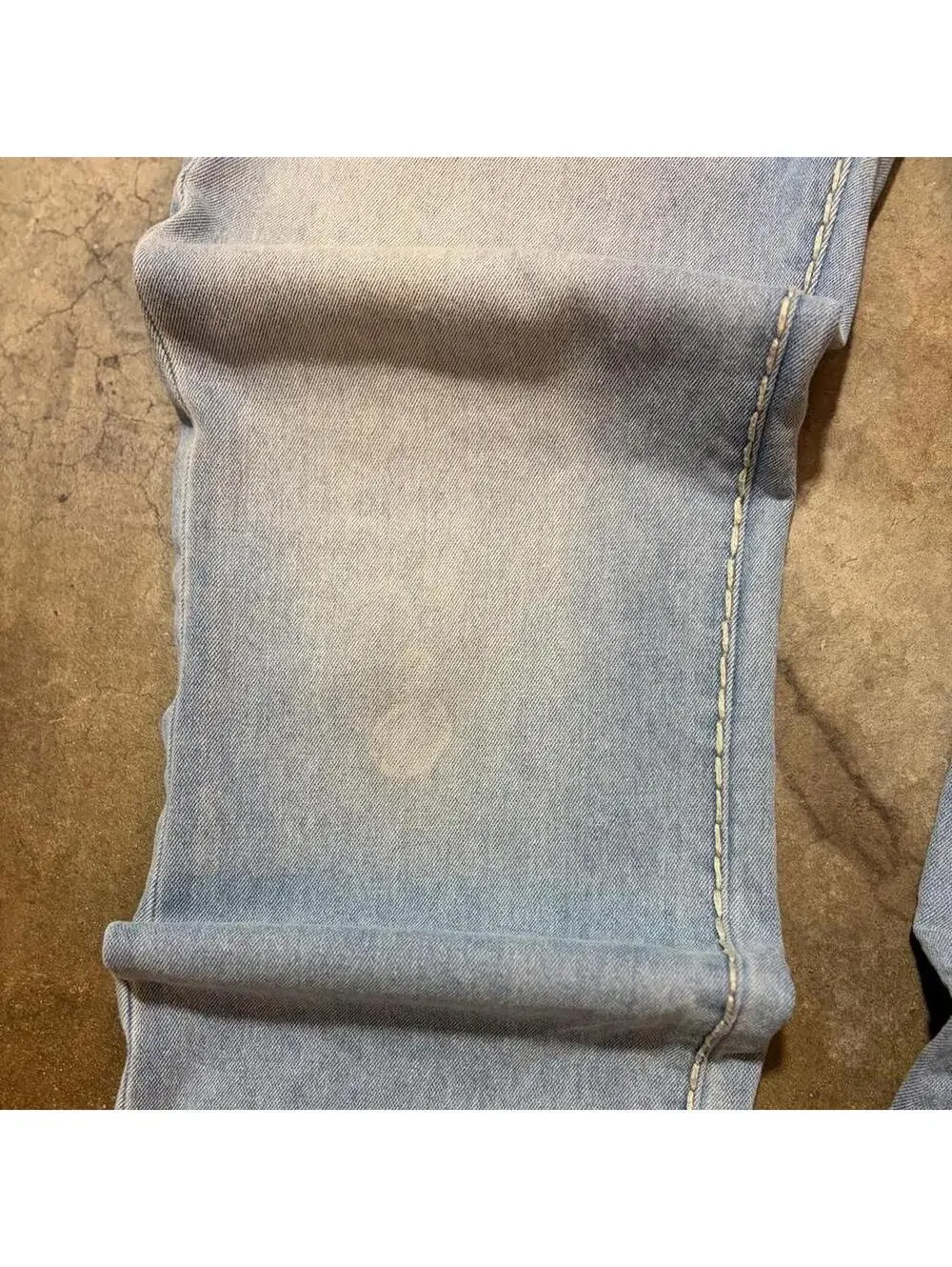 True Religion Ricky jeans orange stitch denim Y2K baggy relaxed straight vintage